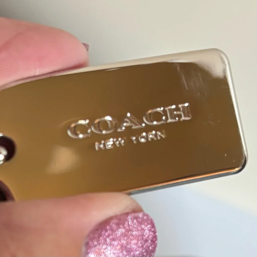 COACH Small Mia Blue Leather Shoulder Bag NWOT - Picture 5 of 6